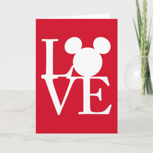 Cartes Pour Fêtes Annuelles Mickey Mouse LOVE   Saint Valentin 3