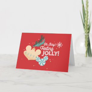 Cartes Pour Fêtes Annuelles Mickey Mouse   Oh là là ! Je me sens joyeux.