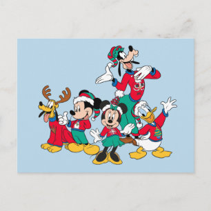 Cartes Pour Fêtes Annuelles Mickey & ses amis   Tenues de Noël