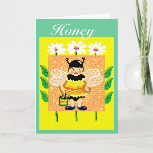 Cartes Pour Fêtes Annuelles Miel (Devant)