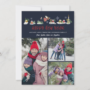 Cartes Pour Fêtes Annuelles Mignon Angel Paix sur Terre Photo Nouvel An 3 Phot