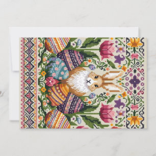 Cartes Pour Fêtes Annuelles Mignon/Coloré motif fair isle de printemps/Pâques 