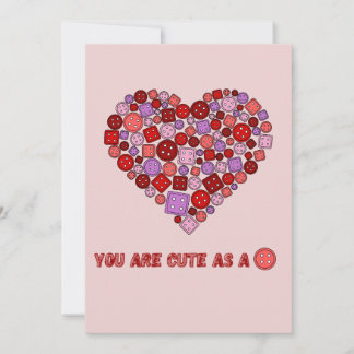 Cartes Pour Fêtes Annuelles mignon comme un bouton