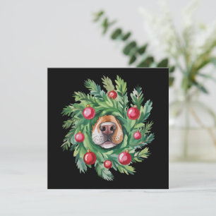 Cartes Pour Fêtes Annuelles Mignon nez de chien Noël maman chien fête amateur 