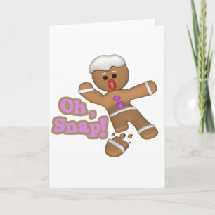 Cartes Pour Fêtes Annuelles mignon oh, gâteau de pain d'épice