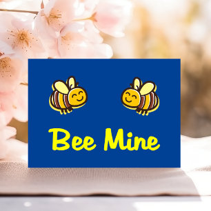 Cartes Pour Fêtes Annuelles Mignonne Abeille Mienne Rétro Bourdons Couleur Som