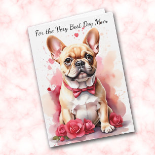 Cartes Pour Fêtes Annuelles Mignonne Chien à queue française, tu fais mon sac 