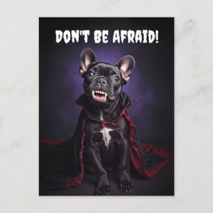 Cartes Pour Fêtes Annuelles Mignonne French Bulldog Frenchie Vampire Halloween