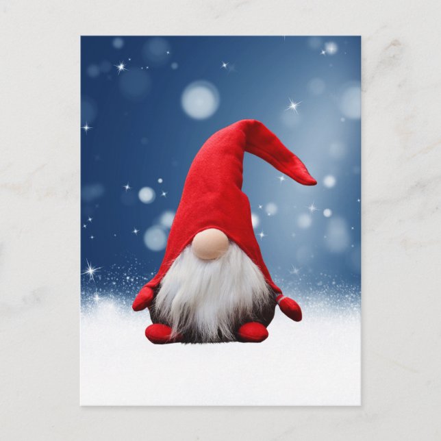 Cartes Pour Fêtes Annuelles Mignonnes Etoiles de neige Père Noël Noël (Devant)