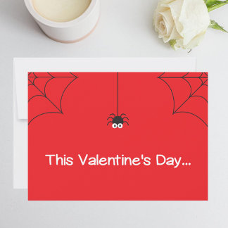 Cartes Pour Fêtes Annuelles Mignonnons-nous les araignées de Valentine