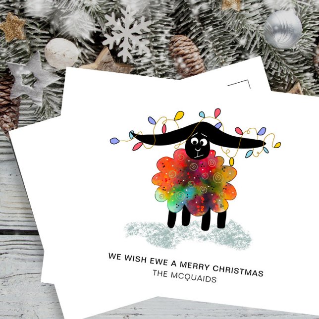 Cartes Pour Fêtes Annuelles Mignons avec lumières de Noël (Créateur téléchargé)