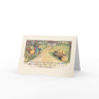 Mignons poussins de Pâques vintage posant pour une