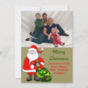 Cartes Pour Fêtes Annuelles Military Family Christmas Photo Card