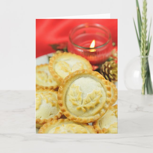 Cartes Pour Fêtes Annuelles Mince pies pour Noël (Devant)