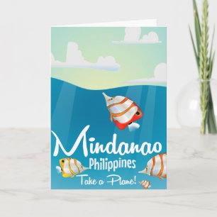 Cartes Pour Fêtes Annuelles Mindanao, affiche de voyage des philippines