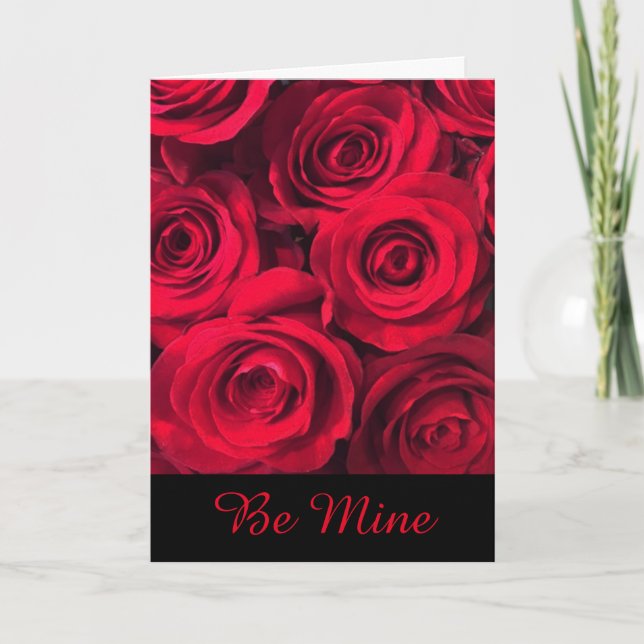 Cartes Pour Fêtes Annuelles Mine Forever Red Roses Valentine (Devant)