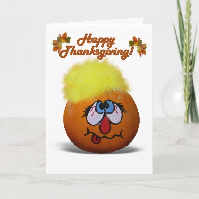 Cartes Pour Fêtes Annuelles Mini Citrouille Stabilisé (Devant)