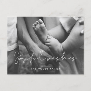 Cartes Pour Fêtes Annuelles Mini-écrit à la main Joyeuse voeux photo