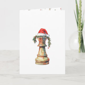 Cartes Pour Fêtes Annuelles Minimalist Christmas Chess Card – Water King
