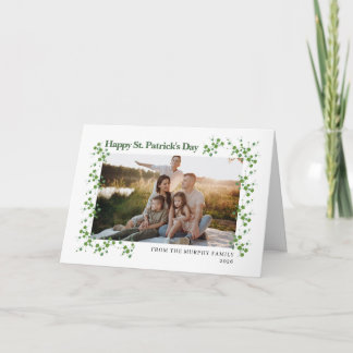 Cartes Pour Fêtes Annuelles Minimalist lucky shamrock st. Patrick's Day Photo