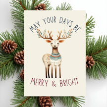 Minimaliste Boho Terre Ton Cerf Noël