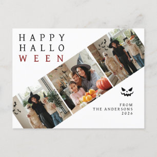 Cartes Pour Fêtes Annuelles Minimaliste moderne Éffrayant Happy Halloween 3 Ph