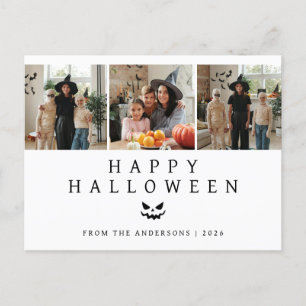 Cartes Pour Fêtes Annuelles Minimaliste moderne Éffrayant Happy Halloween 3 Ph