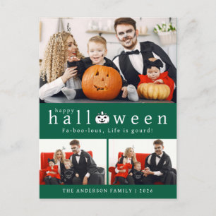 Cartes Pour Fêtes Annuelles Minimaliste moderne Éffrayant Happy Halloween 3 Ph