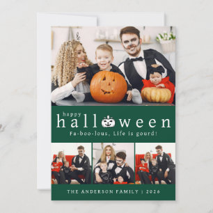 Cartes Pour Fêtes Annuelles Minimaliste moderne Éffrayant Happy Halloween 4 Ph