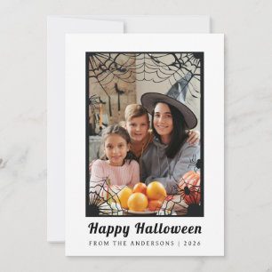 Cartes Pour Fêtes Annuelles Minimaliste moderne Éffrayant Joyeux Halloween 1 P