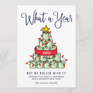 Cartes Pour Fêtes Annuelles Minimaliste Quelle année Noël Salutation