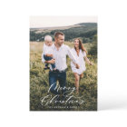 Minimum moderne 1 photo Noël élégant script