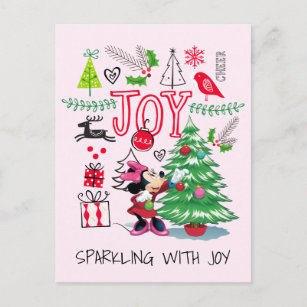 Cartes Pour Fêtes Annuelles Minnie   Minnie's Christmas Joy