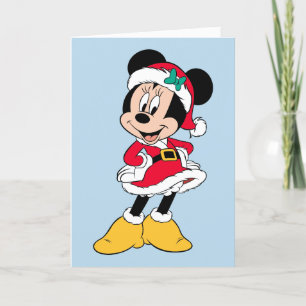 Cartes Pour Fêtes Annuelles Minnie   Mme Claus