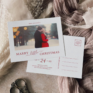 Cartes Pour Fêtes Annuelles Minuscule Noël de la mariée rouge Enregistrer la d