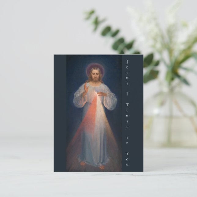 Cartes Pour Fêtes Annuelles Miséricorde divine par Kazimierowski Eugene (Debout devant)