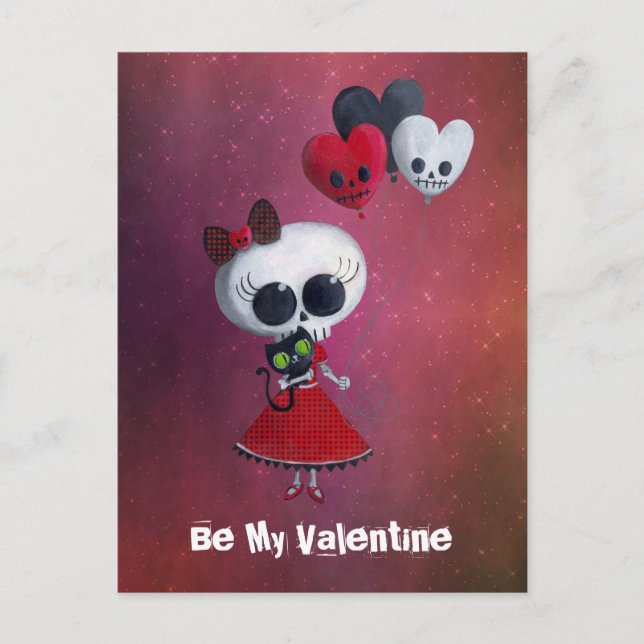 Cartes Pour Fêtes Annuelles Miss Mort Valentine (Devant)