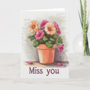 Cartes Pour Fêtes Annuelles Miss Tes Fleurs Colorées