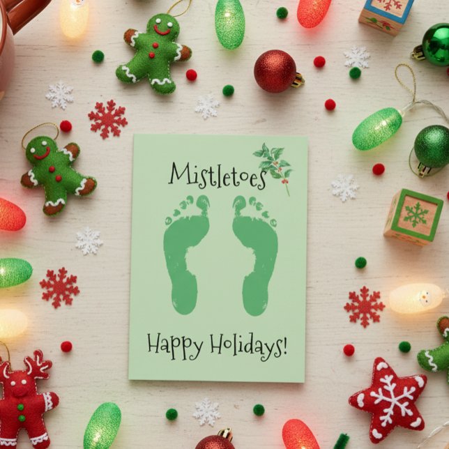 Cartes Pour Fêtes Annuelles Mistletos amusants Noël (Créateur téléchargé)