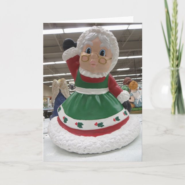 Cartes Pour Fêtes Annuelles Mme Claus Card (Devant)