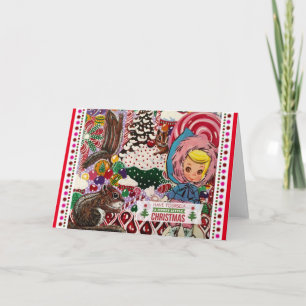 Cartes Pour Fêtes Annuelles Mme Suzy Ski & Chip Fun Note Card