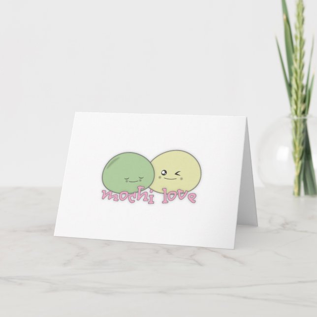 Cartes Pour Fêtes Annuelles Mochi Love (Devant)