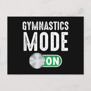 Cartes Pour Fêtes Annuelles Mode Gymnastique Activé Athlète De Gymnastique Coo