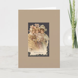 Cartes Pour Fêtes Annuelles Mode vintage Victorian Christmas