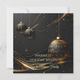 Cartes Pour Fêtes Annuelles Modern Christmas & New Year Card Elegant
