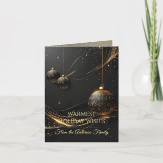 Cartes Pour Fêtes Annuelles Modern Christmas & New Year Card Elegant