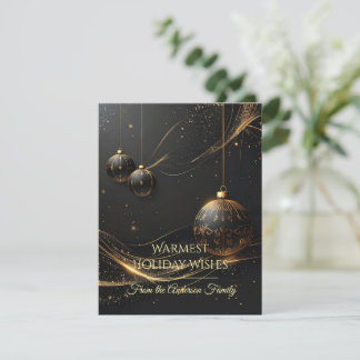 Cartes Pour Fêtes Annuelles Modern Christmas & New Year Card Elegant