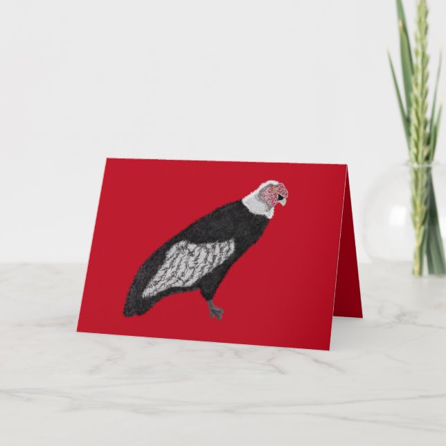 Cartes Pour Fêtes Annuelles Modern cool condor (Devant)