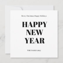 Modern Custom Text  Bold Holiday Card