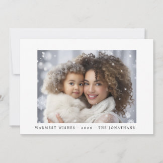 Cartes Pour Fêtes Annuelles Modern Elegant Joyful Photo 